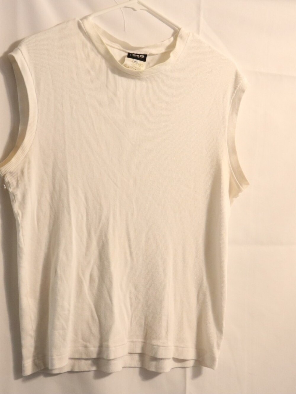 Dolce Gabbana D&G White Sleeveless Ribbed Top Size XXL - Picture 3 of 10